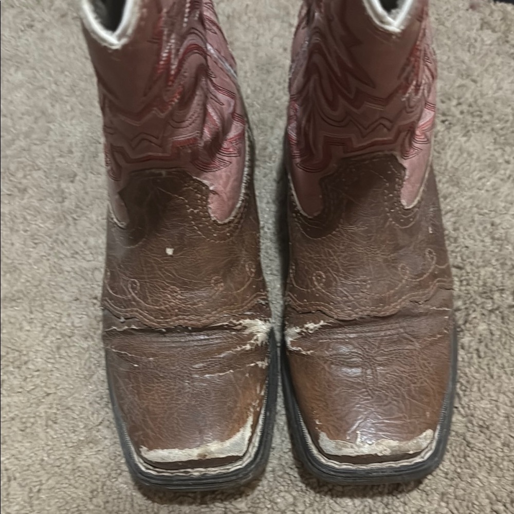 Durango Kids Boots - Brown and Pink
